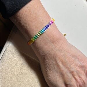 Rainbow Beaded Bracelet